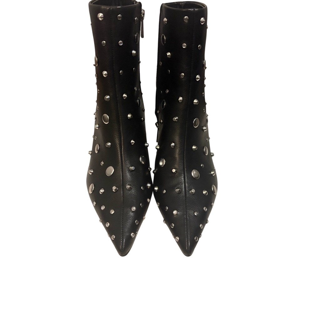 Jessica Simpson Viviana Black Studded Pointed Toe Ankle‎ Boots Women's Size 7M - Picture 2 of 5
